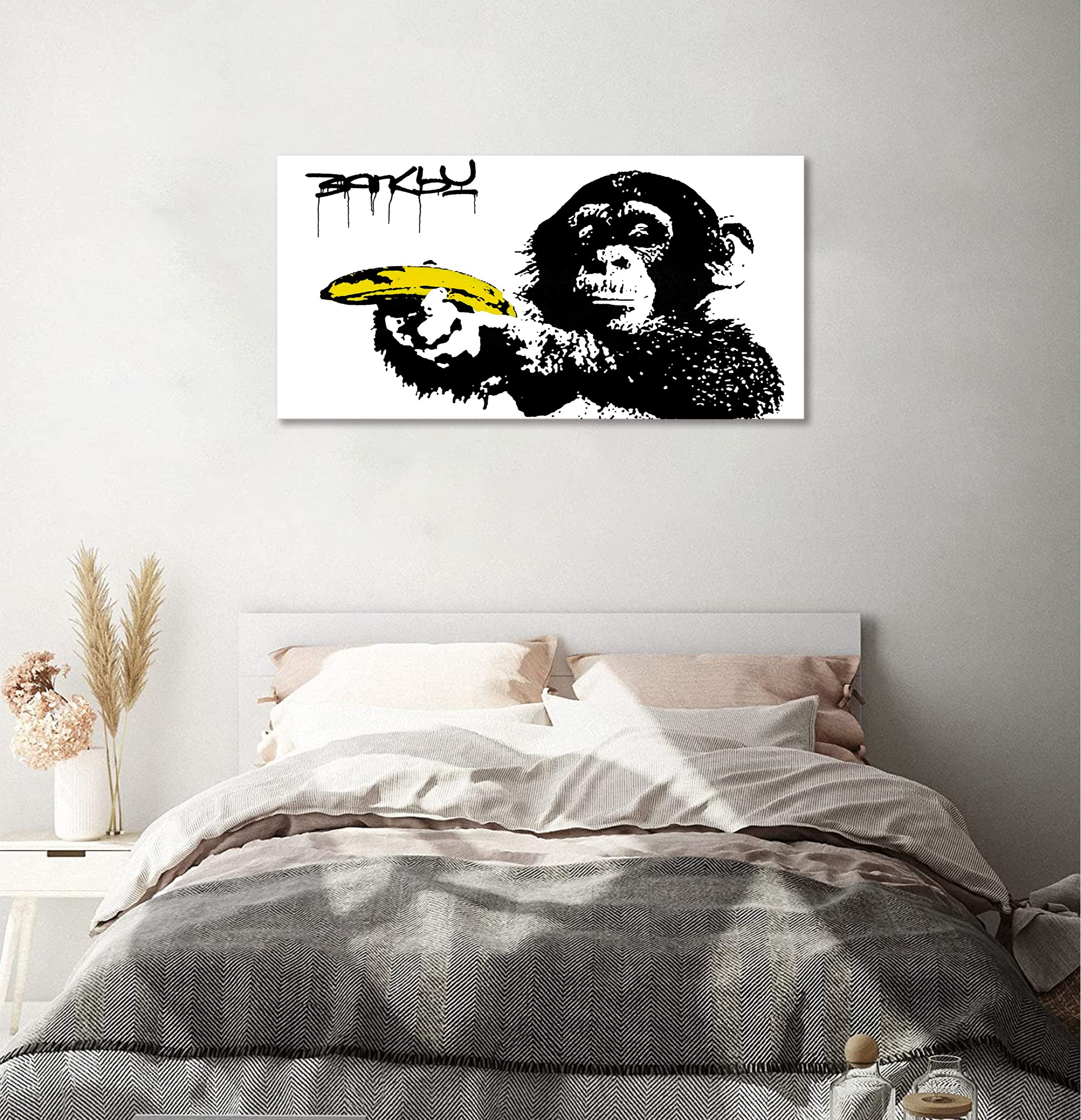 【特価商品】バンクシー 猿 アートパネル 大型 banksy ポスター モノクロ Amazon.co.jp: バンクシー 猿 アートパネル 大型 banksy ポスター
